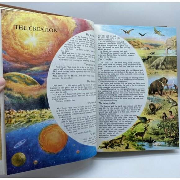The Children's Bible Deluxe Edition With Slipcase Golden Press 1975 Illustrated - Picture 10 of 16